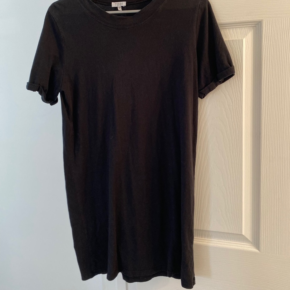 Black t-shirt dress